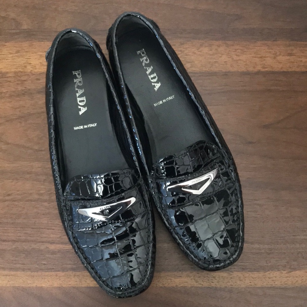 Patent Prada Loafers